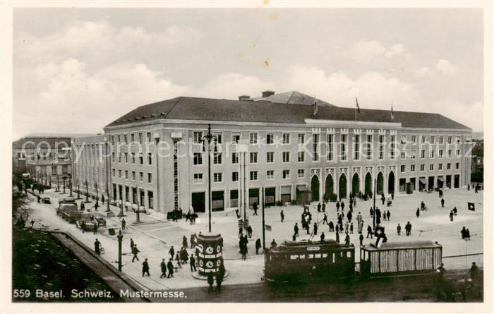 Basel BS Schweizer Mustermesse m. Strassenbahn