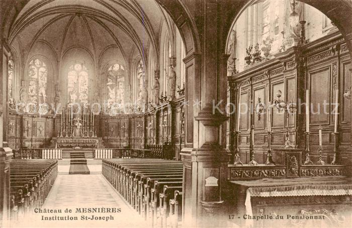 Chateau de Mesnieres-en-Bray 76 Innenansicht Chapelle du Pensionnat