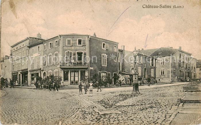 Chateau-Salins 57 Moselle Teilansicht Strasse