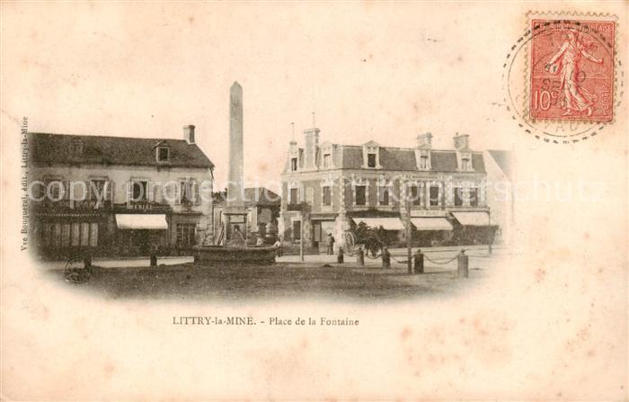 Littry-la-Mine Le Molay-Littry 14 Calvados Place de la Fontaine - Obelisk