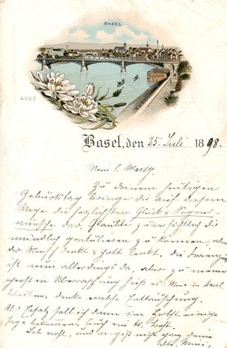 Basel BS Rheinbruecke