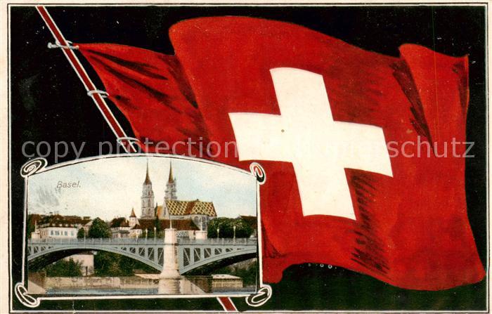 Basel BS Muenster u. Wettsteinbruecke