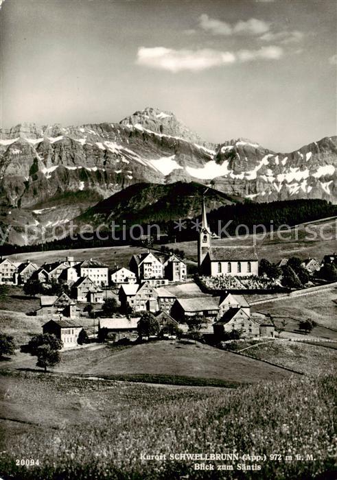 Schwellbrunn Gesamtansicht m. Saentis
