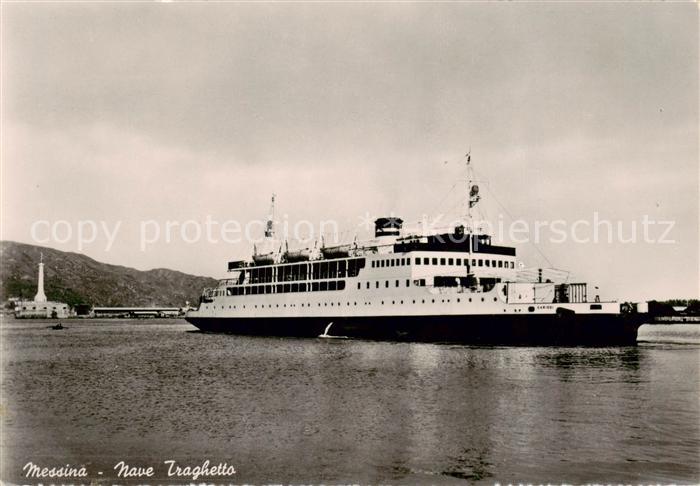 Messina Sicilia Nave Traghetto - Grosser Dampfer