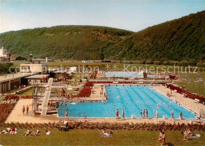 Wertheim Main Fliegeraufnahme Staedt. Schwimmbad i. d. Christwiesen