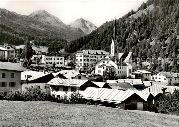 Sta Maria Muensterthal Gesamtansicht geg. Piz d Aint