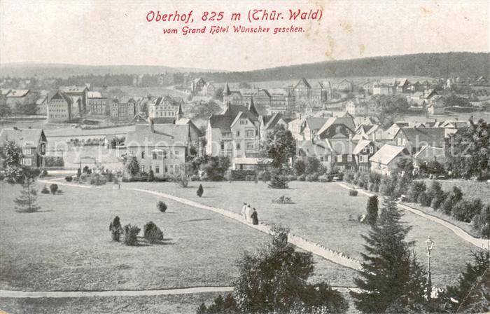 Oberhof Thueringen Gesamtansicht v. Hotel Wuenscher aus ges.
