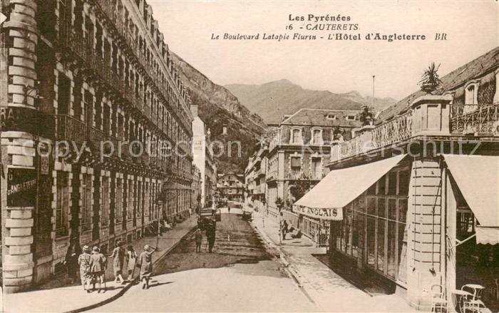 Cauterets 65 Hautes-Pyrenees Le Boulevard Latapie Flurin- Hotel d Angleterre