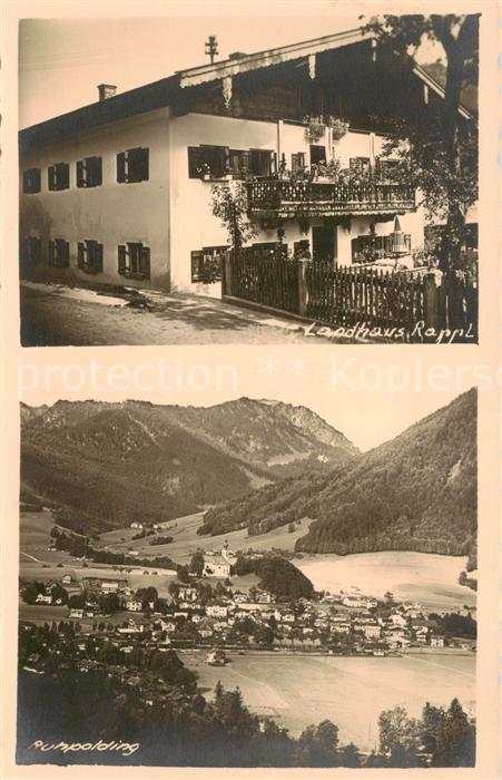 Ruhpolding Bayern Fliegeraufnahme u. Landhaus Rappl