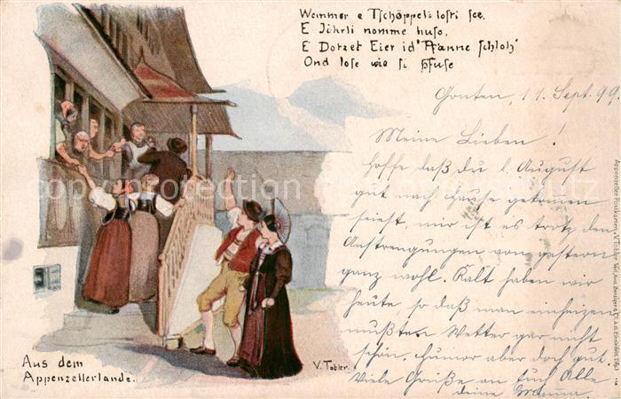 Appenzell IR Appenzeller Kuenstlerkarte V. Tobler