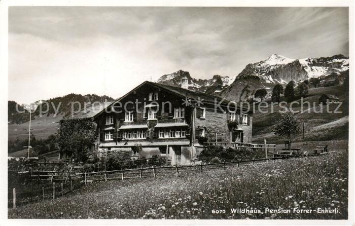 Wildhaus  SG Pension Forrer-Enkerli Aussenansicht