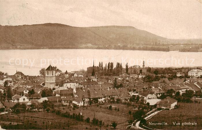 Neuveville La Bielersee Preles BE Panorama m. See