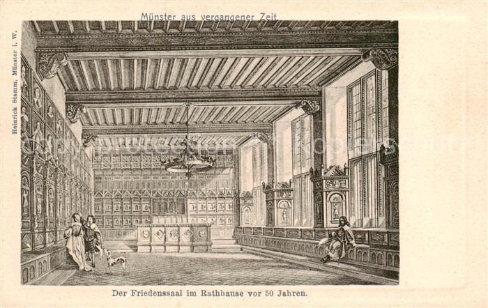 Muenster Westfalen Friedenssall im Rathause