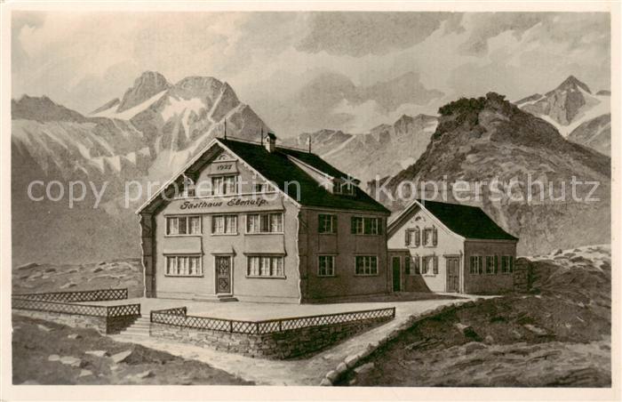 Ebenalp 1641m AI Gasthaus-Neubau Ebenalp Aussenansicht