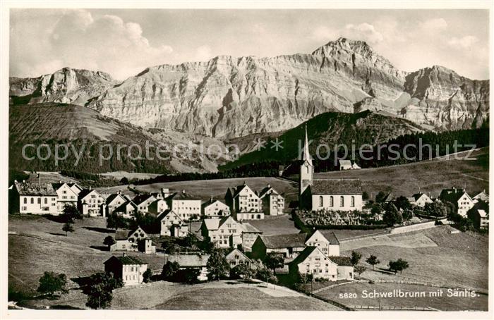 Schwellbrunn Gesamtansicht m. Saentis