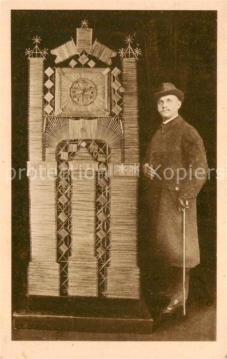 GOSLAR Harz Niedersachsen Kunstuhr aus Strohhalmen