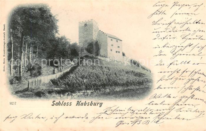 Schloss Habsburg Brugg AG Aussenansicht d. Schlosses