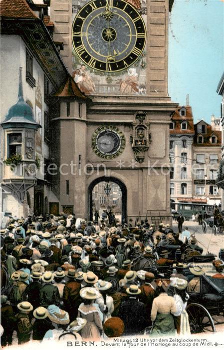 Bern BE Mittags 12h v. d. Zeitglockenturm