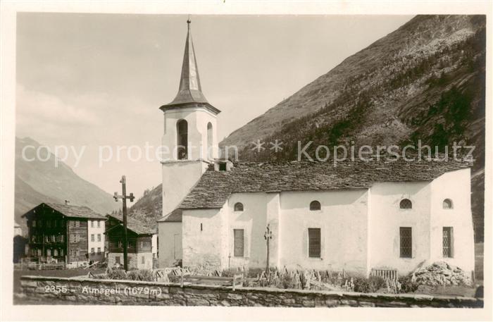 Almagell Saas-Almagell VS Kirche Aussenansicht