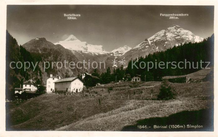 Berisal VS Teilansicht Simplon m. Furggenbaumhorn u. Bortelhorn