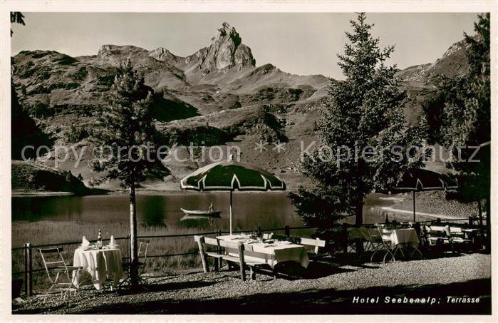Seebenalp Sarganserland SG Hotel Seebenalp m. Terrasse
