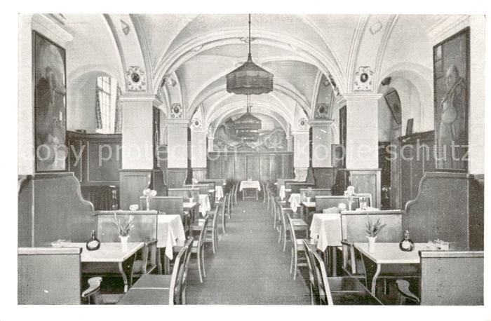 Muenchen Bayern Weinrestaurant Apostel-Keller Innenansicht