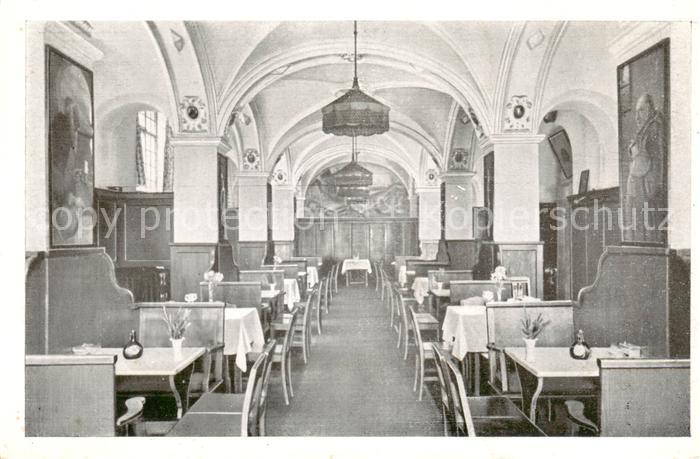 Muenchen Bayern Weinrestaurant Apostel-Keller Innenansicht