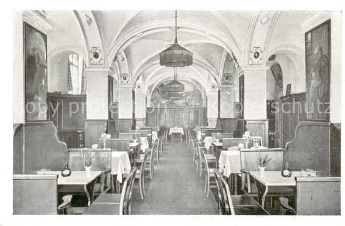 Muenchen Bayern Weinrestaurant Apostel-Keller Innenansicht