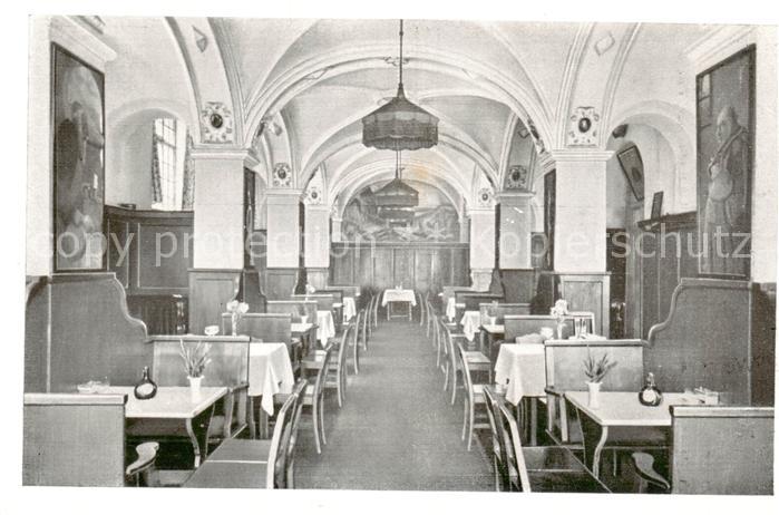 Muenchen Bayern Weinrestaurant Apostel-Keller Innenansicht