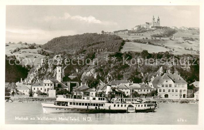 Marbach Donau MArbach m. Wallfahrtsort Maria Taferl - Dampfer