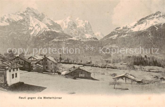 Reuti-Hasleberg Reuti-Hasliberg BE Teilansicht geg. d. Wetterhoerner