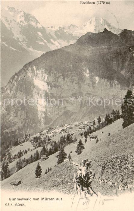 Gimmelwald Interlaken BE Gimmelwald v. Muerren aus