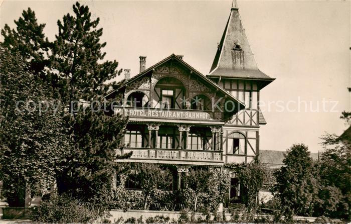 Konolfingen BE Hotel u. Buffet Bahnhof Aussenansicht hist. Haus