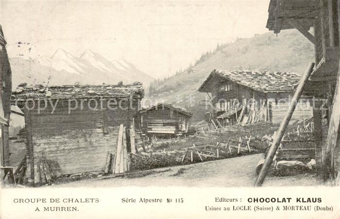 Muerren BE Chalet-Gruppe