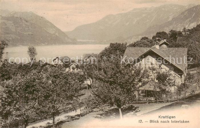 Krattigen BE Blick nach Interlaken - See
