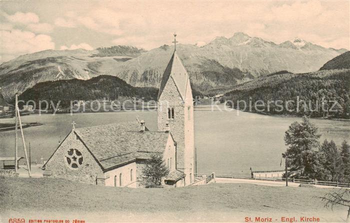 St Moritz Bad GR Englische Kirche Aussenansicht