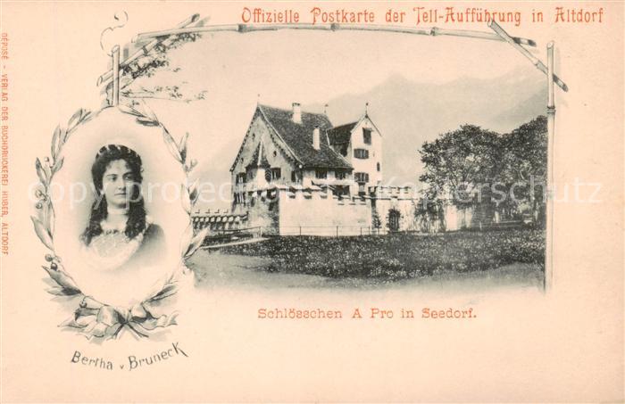 Seedorf UR Schloesschen A Pro u. Bertha v. Bruneck - Tell-Auffuehrung