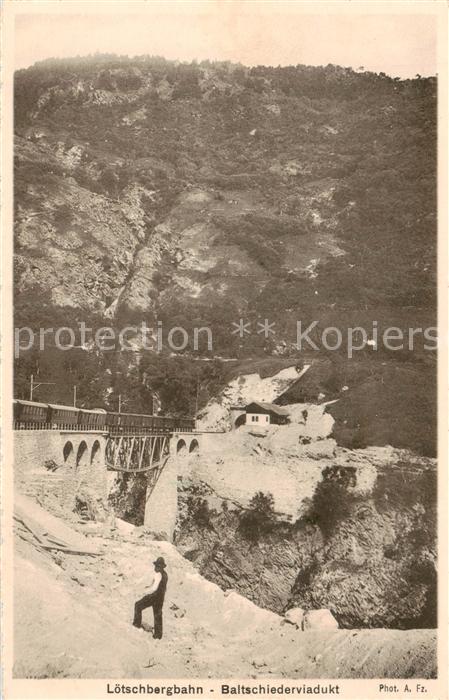 Loetschbergbahn BE Baltschiederviadukt