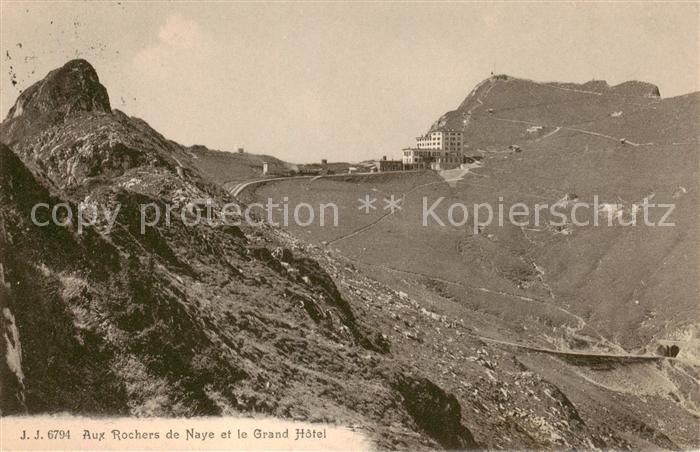 Les Rochers de Naye 2042m VD Grand Hotel Aussenansicht