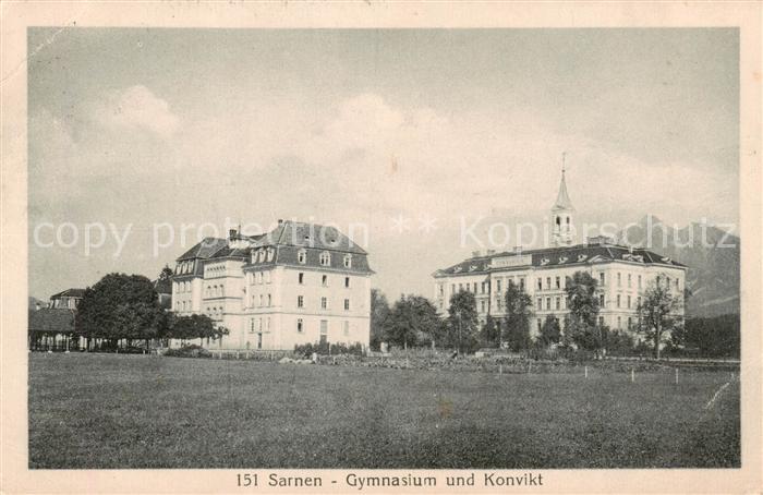 Sarnen OW Gymnasium u. Konvikt Aussenansicht