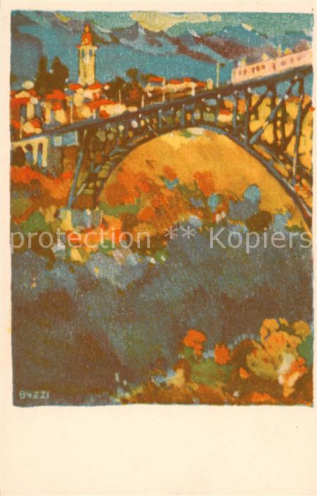 Intragna TI Ponte Centovallina - Kuenstlerkarte