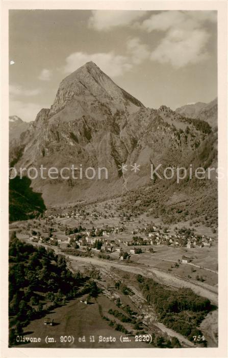 Olivone TI Gesamtansicht u. Il Sosto