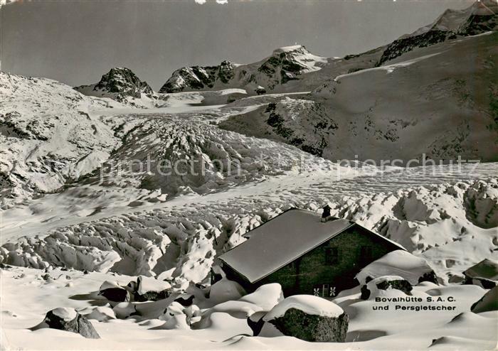 Bovalhuette SAC 2495m Morteratsch GR Persgletscher