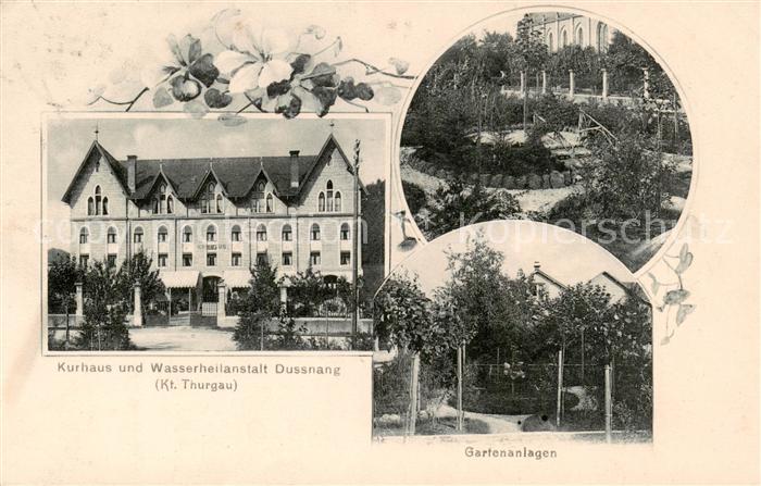 Dussnang TG Kurhaus und Wasserheilanstalt Gartenanlagen