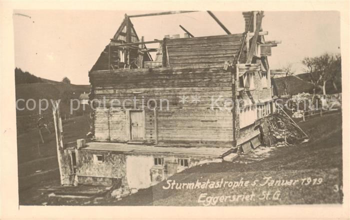 Eggersriet SG Sturmkatastrophe Januar 1919