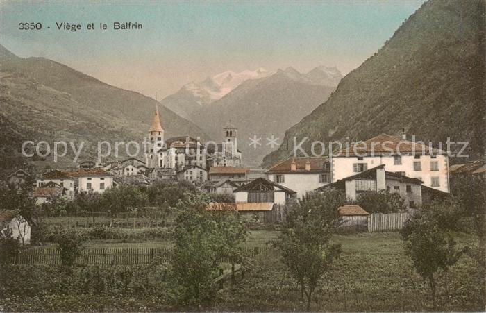 Viege Visp VS Village et le Balfrin