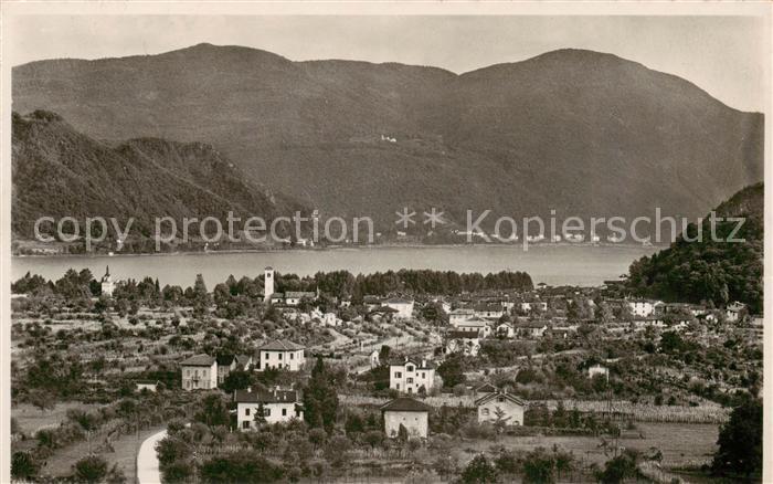 Caslano TI Panorama Luganersee