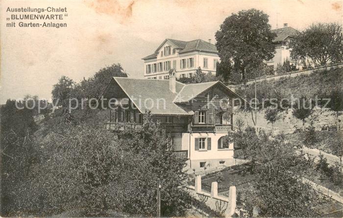 Rueti ZH Ausstellungs-Chalet Blumenwarte mit Gartenanlagen Industrie- Gewerbe-