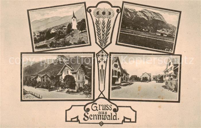 Sennwald SG Panorama Ortsansichten