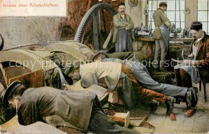 Idar-Oberstein Jdar-Oberstein Inneres einer Achatschleiferei Handwerk